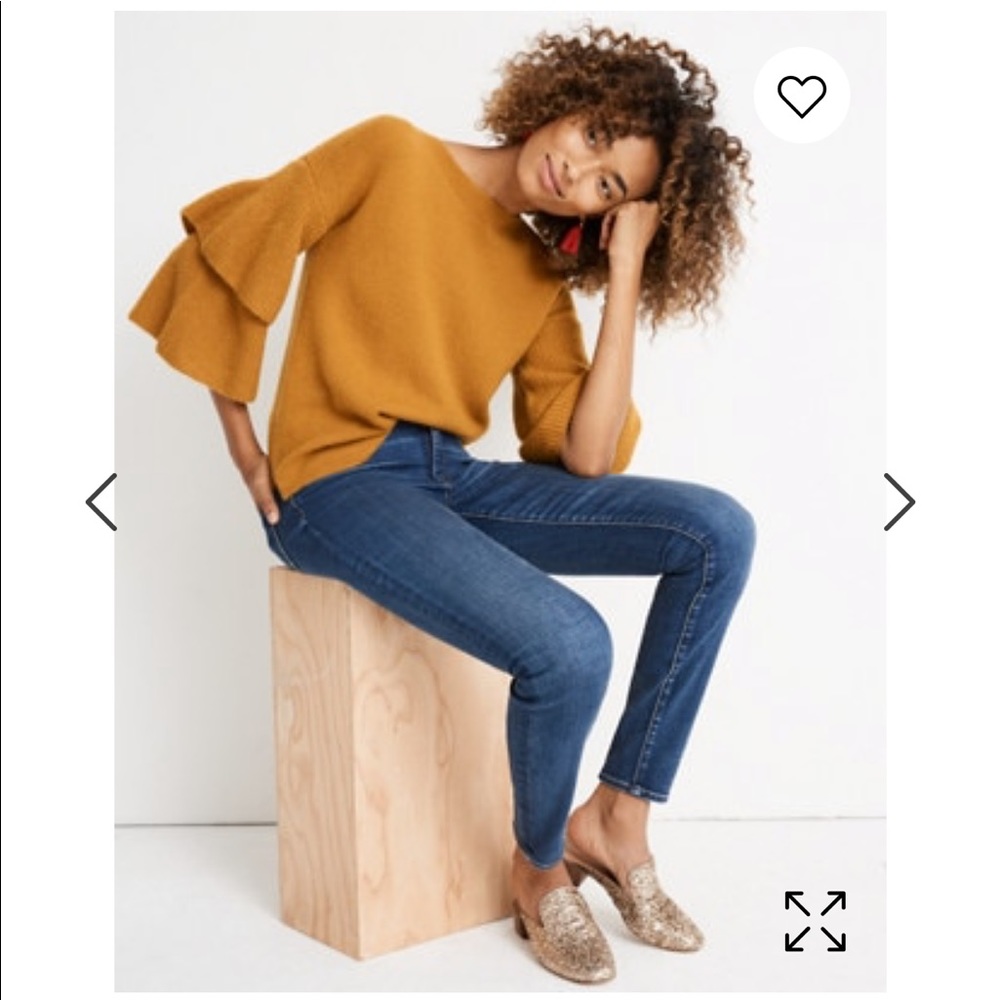 Madewell Tier-Sleeve Pullover Sweater (small)